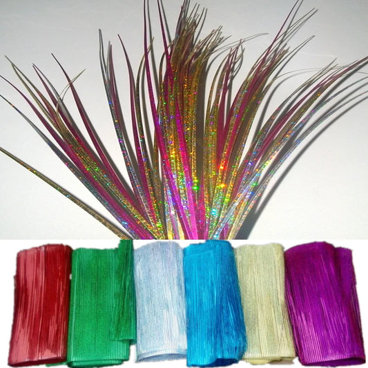 Sparkling Iridescent Grass Decor - PVC Faux Plants for Holiday Stage & Party