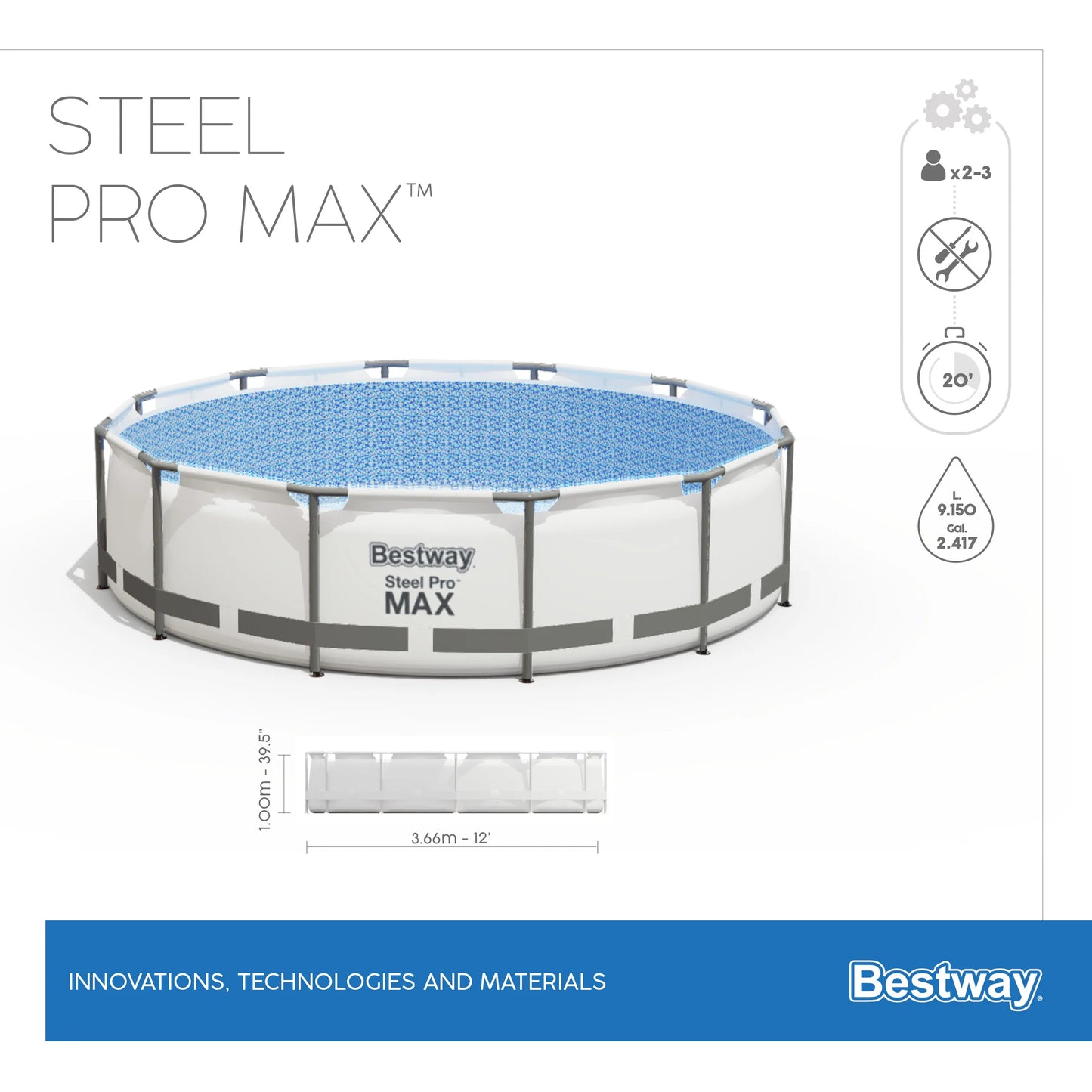 Bestway Steel Pro Frame Swimming Pool