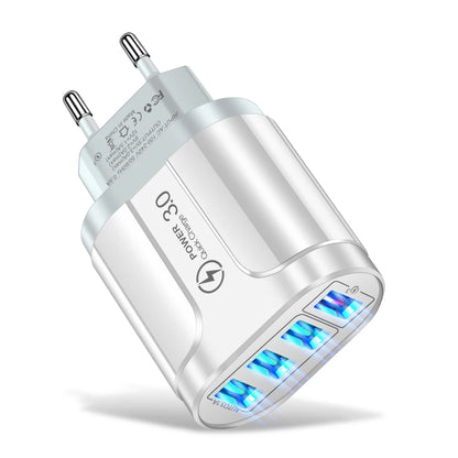 4 Port USB 45W USB Charger Fast Charge QC 3.0 Wall Charging