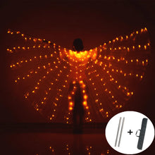 LED Colorful Fairy Wings Butterfly Belly Dancing Costume