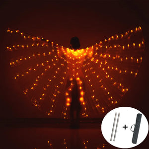LED Colorful Fairy Wings Butterfly Belly Dancing Costume
