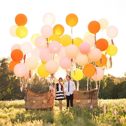 36-Inch Large Pastel Latex Balloons - Round Giant Candy Party Balloons for Weddings & Birthdays