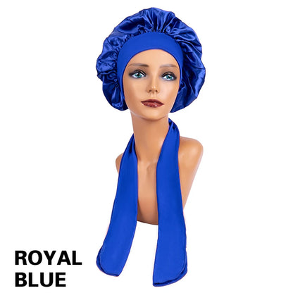 Satin Solid Color Sleeping Cap