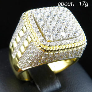 Huitan Trendy Cubic  Micro Paved Cubic Zirconia Rings