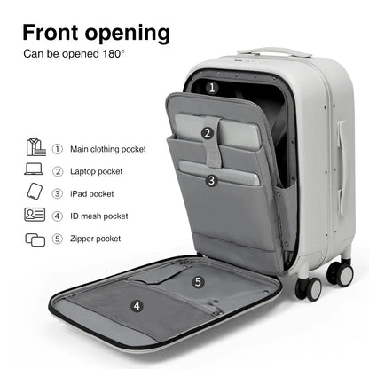 Polycarbonate Travel Rolling Luggage With Spinner Wheels TSA Lock
