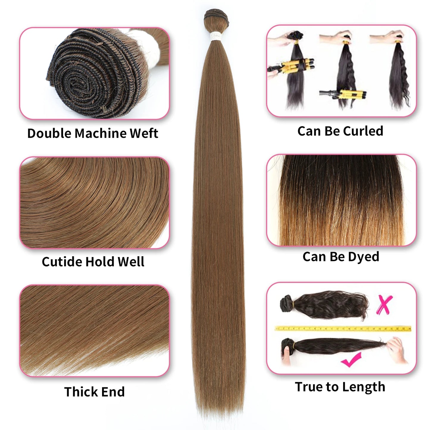 YunRong Bone Straight Hair Bundles