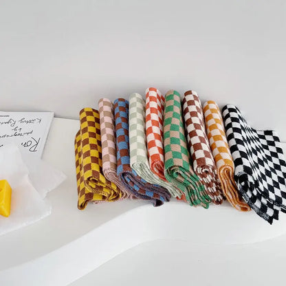 Children Plaid Scarves