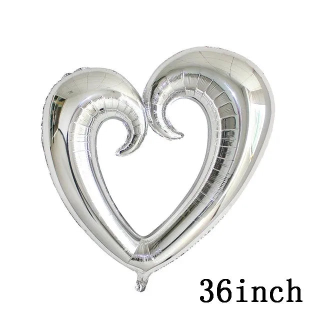Love Heart Bear Foil Balloons