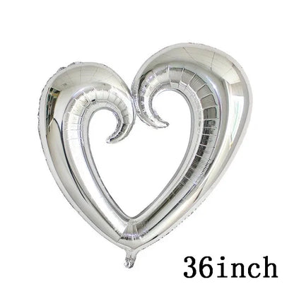 Love Heart Bear Foil Balloons