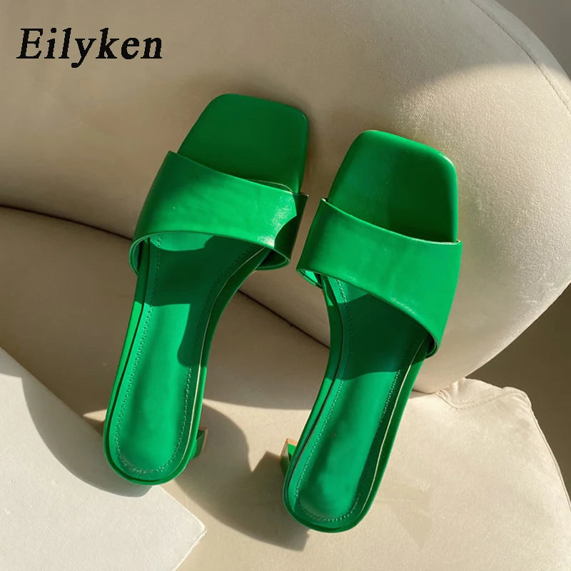 Eilyken Open Toe Flat Casual Slides