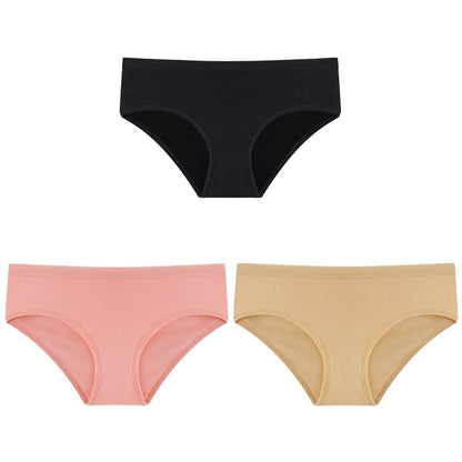 Cotton Solid Color Low-Rise Briefs