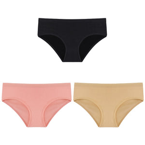 Cotton Solid Color Low-Rise Briefs