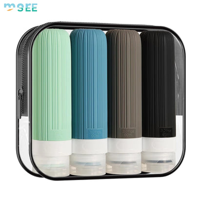SeeMore Silicone Leakproof Portable Container Travel Toiletry Kit