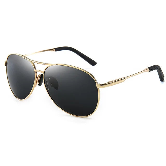 Polarized Photochromic Metal Frame Aviator Sunglasses