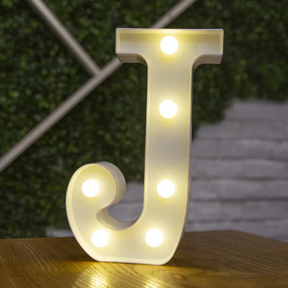 Alphabet Letter & Number LED Marquee Lights - Warm White Light-Up Decor