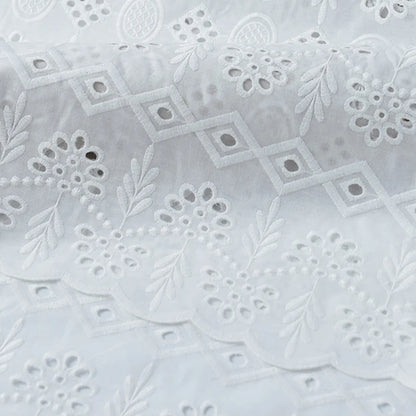 Embroidered Lace Fabric Water Soluble 100% Cotton Sewing Clothes