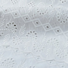 Embroidered Lace Fabric Water Soluble 100% Cotton Sewing Clothes
