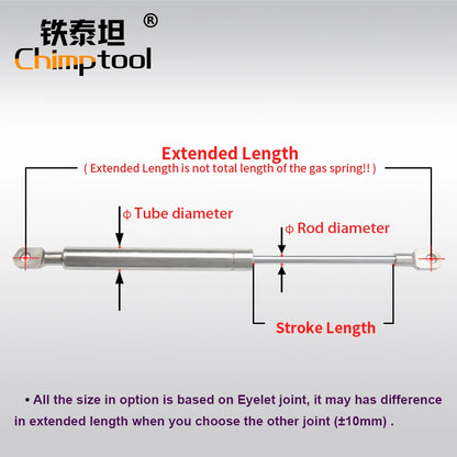 1 Pc Gas Spring Universal Shock Absorber Hydraulic Lift