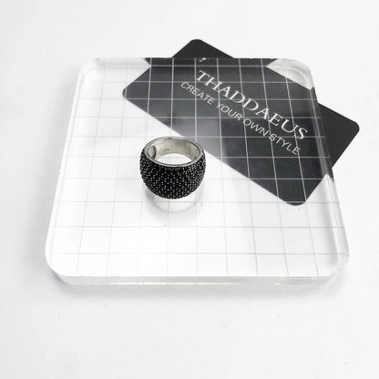 Black Pave Cocktail Ring