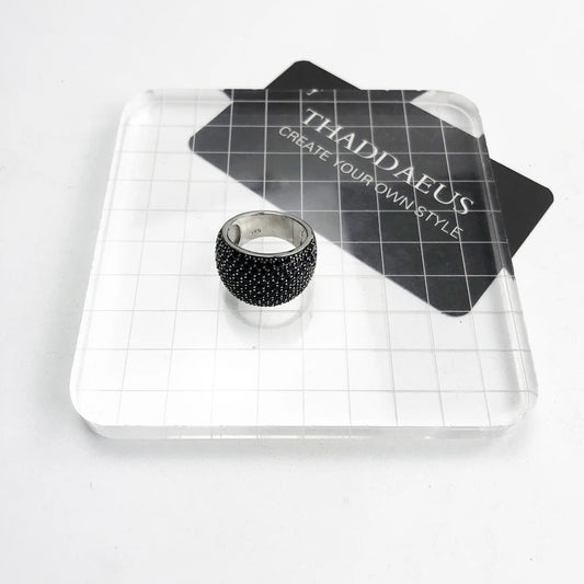 Black Pave Cocktail Ring