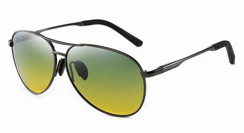 Polarized Photochromic Metal Frame Aviator Sunglasses
