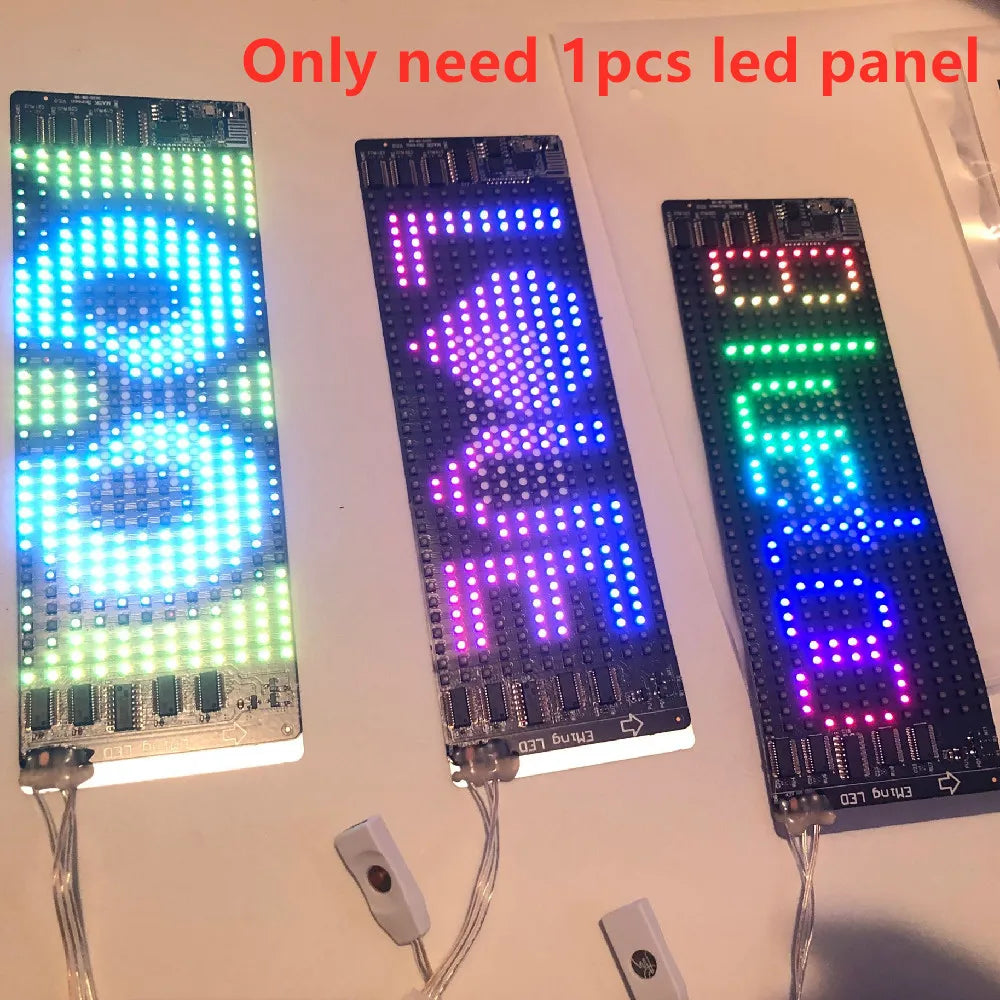 Futuristic RGB LED Light-Up Visor Glasses