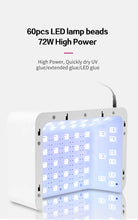 High Power 72W UV LED Nail Lamp Dryer