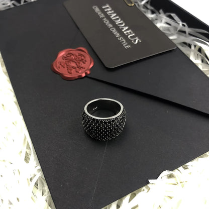 Black Pave Cocktail Ring