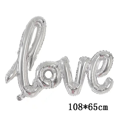 Love Heart Bear Foil Balloons