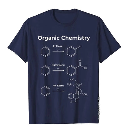 Humor Organic Chemistry Unisex T-Shirt – Science & Homework Meme Graphic Tee