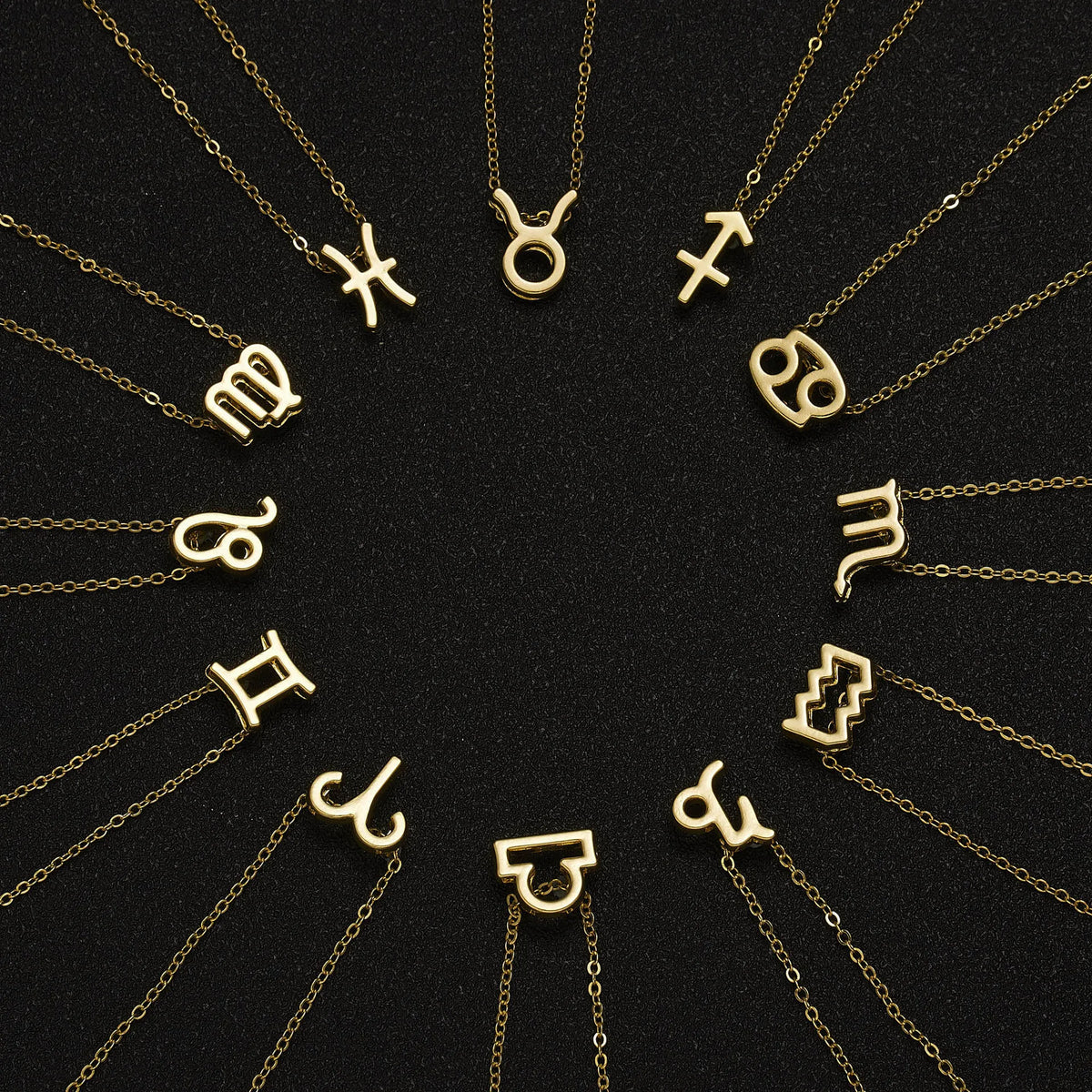 3-Piece Zodiac Constellation Layered Pendant Necklace Set