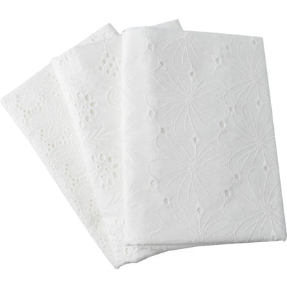 Embroidered Lace Fabric Water Soluble 100% Cotton Sewing Clothes