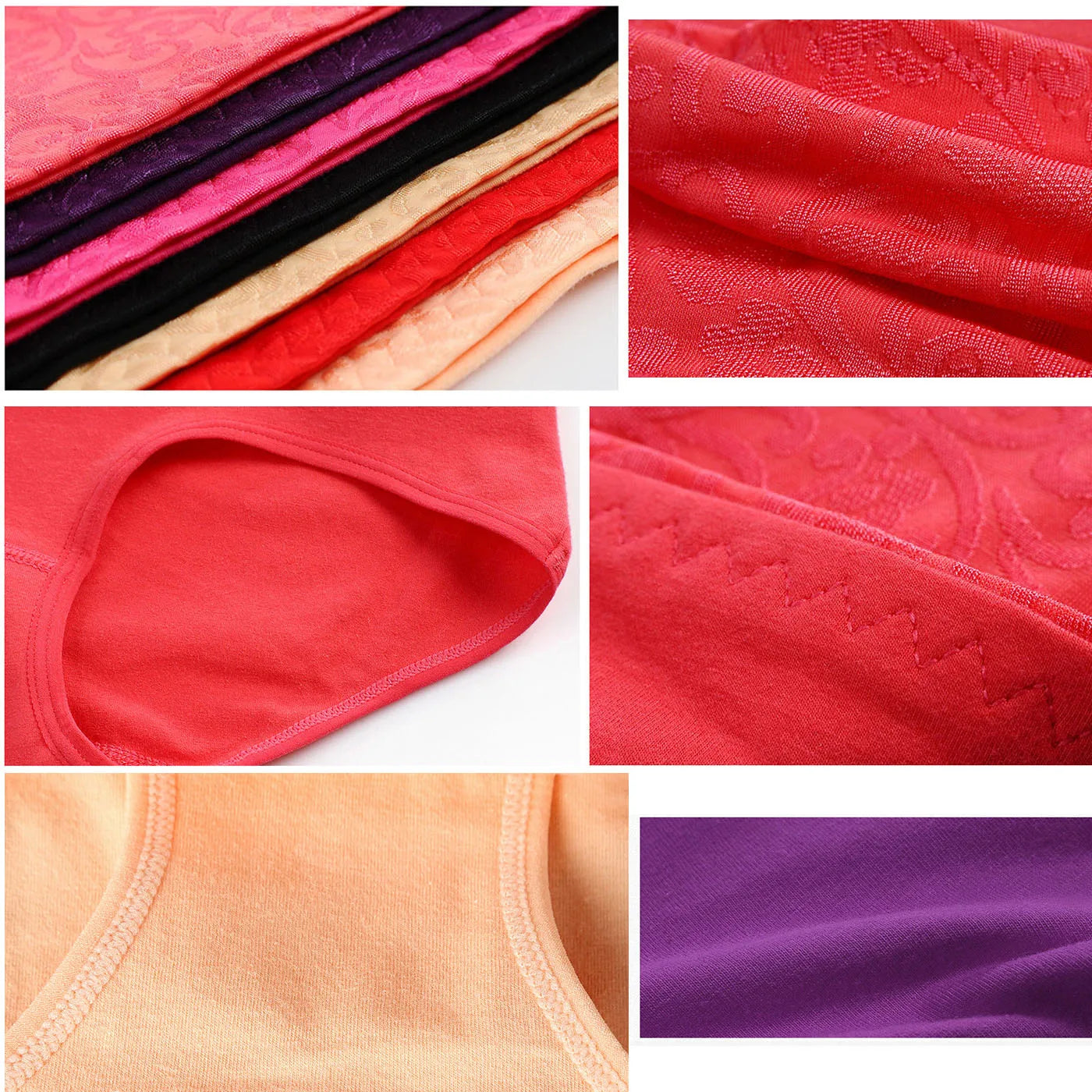 3Pcs Cotton High Waist Abdominal Briefs
