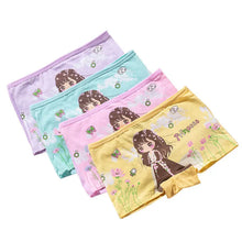 4pcs Cartoon Cute Print Panties