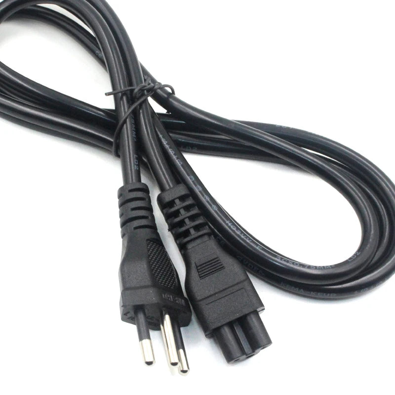 Universal IEC C5 3-Prong Laptop Power Cord & Extension Cable