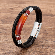 Genuine Leather Multilayer Natural Stone Bracelet