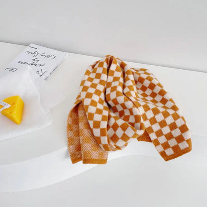 Children Plaid Scarves