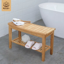 Bamboo Wood Bath Non-Slip Thickened Toilet Shoe Changing Stool