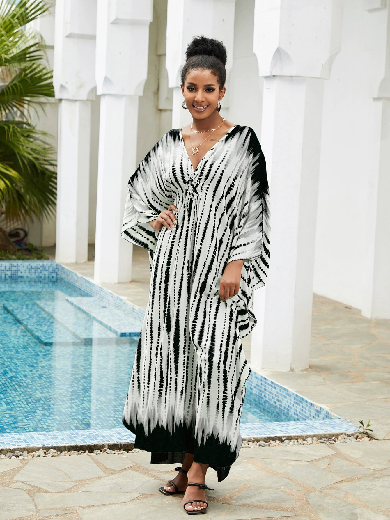 Photography Print Beach Blouse Beach Cover-up
