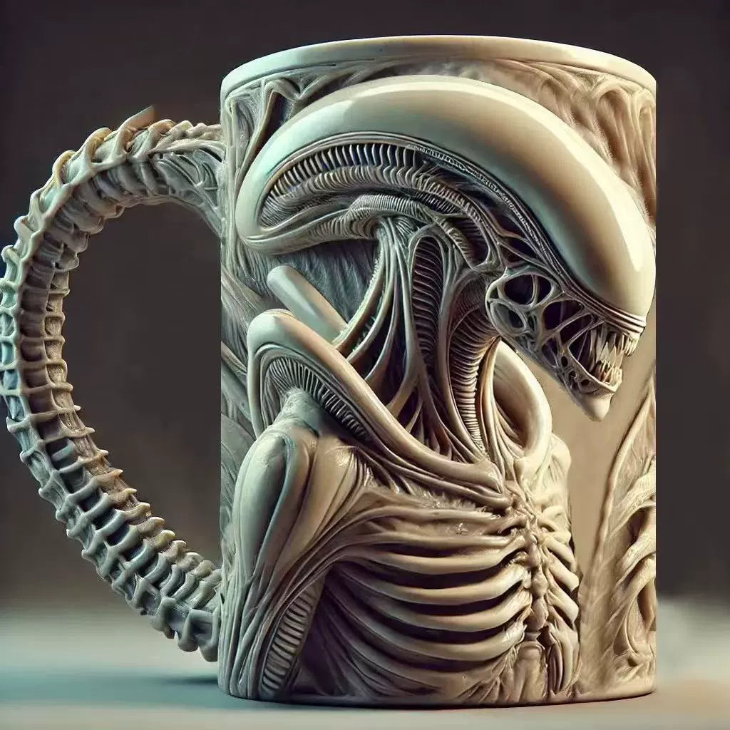 Cross-Border New Xenomorph 3D Coffee Cup
