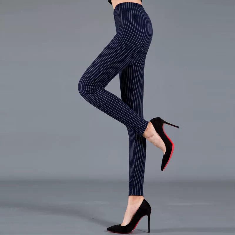Black and White Rhombus Print Leggings