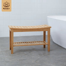 Bamboo Wood Bath Non-Slip Thickened Toilet Shoe Changing Stool
