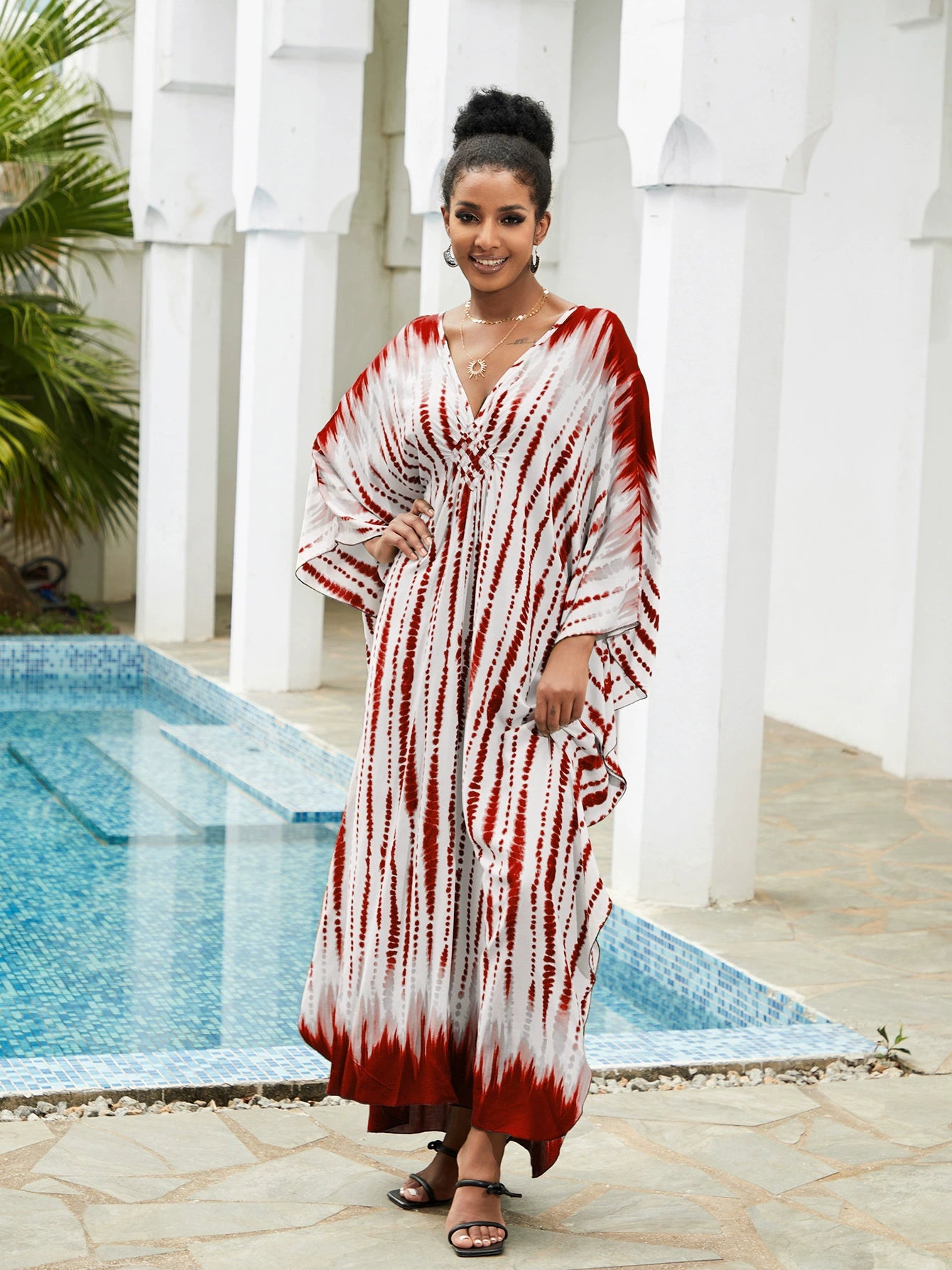 Photography Print Beach Blouse Beach Cover-up