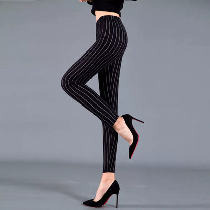 Black and White Rhombus Print Leggings
