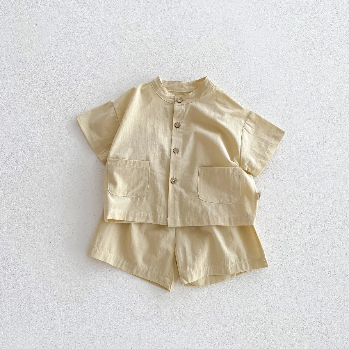 MILANCEL Toddler & Kids Short Sleeve Shirt and Shorts Set