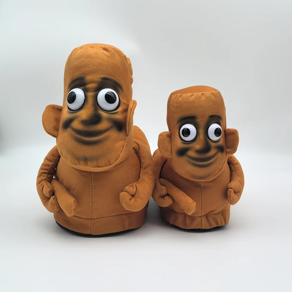 Italian Brainrot Tung Tung Plush Slippers