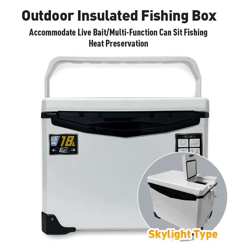 Portable Insulated Fishing Cooler & Tackle Box