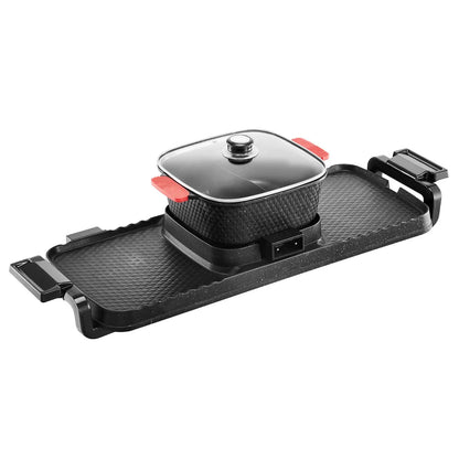 2300W 2-in-1 Electric Smokeless Grill and Hot Pot
