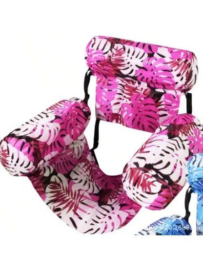 Inflatable Water Hammock Floatie with Armrests