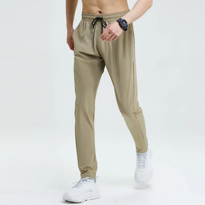Men’s Ice Silk Quick-Dry Slim Fit Joggers for Running & Gym